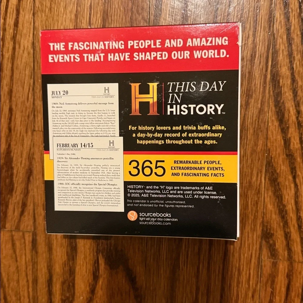 2026 History Channel This Day in History Boxed Calendar NWT